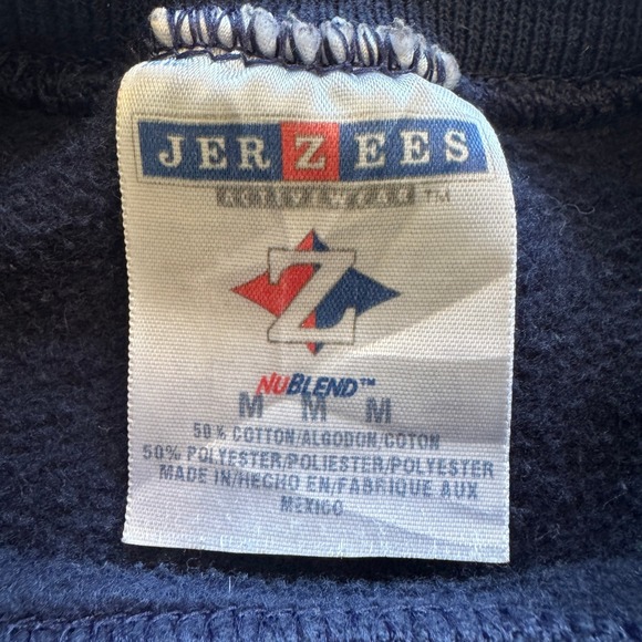VTG Jerzees Wild Horses Country Western Crewneck Sweatshirt Blue Medium - Picture 9 of 9